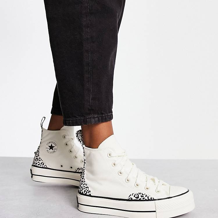 Converse Chuck Taylor All Star Lift sneakers in leopard print | ASOS