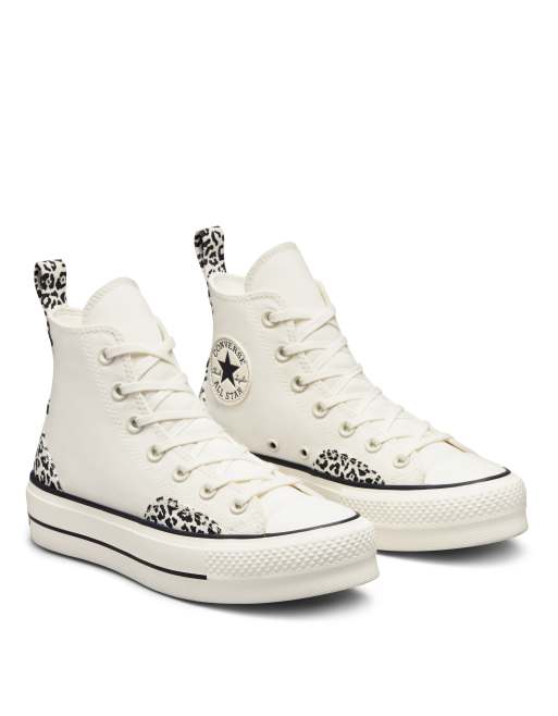 Converse Chuck Taylor All Star Lift sneakers in leopard print