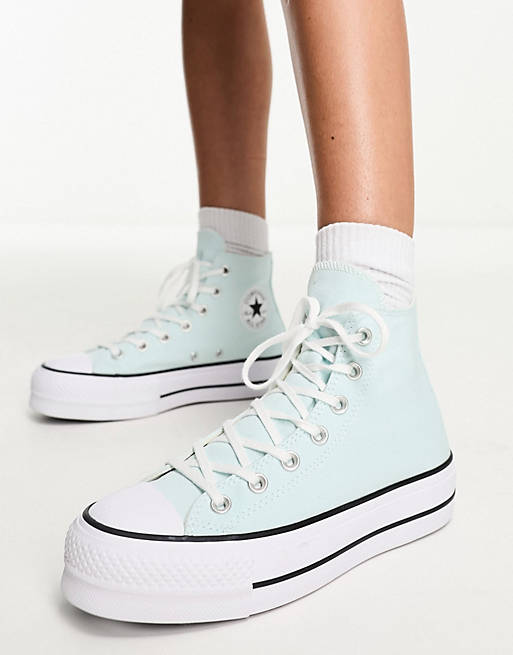 Converse Chuck Taylor All Star Lift sneakers in light blue | ASOS