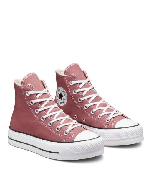 Converse Chuck Taylor All Star Lift sneakers in saddle pink