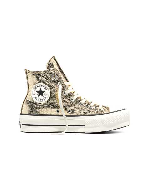 Converse Chuck Taylor - All Star Lift - Sneakers met plateauzool in metallic goud/vintage wit - view 1