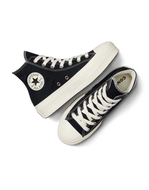 CONVERSE ALL STAR ✖️SOMA Converse Chuck Taylor All Star Lift sneakers with flower