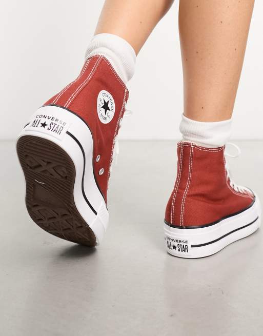 Dark red converse on sale shoes