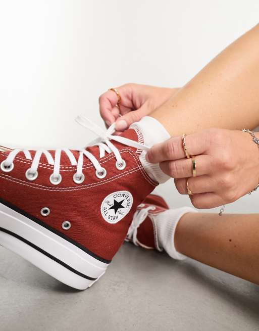 Converse deals red maroon