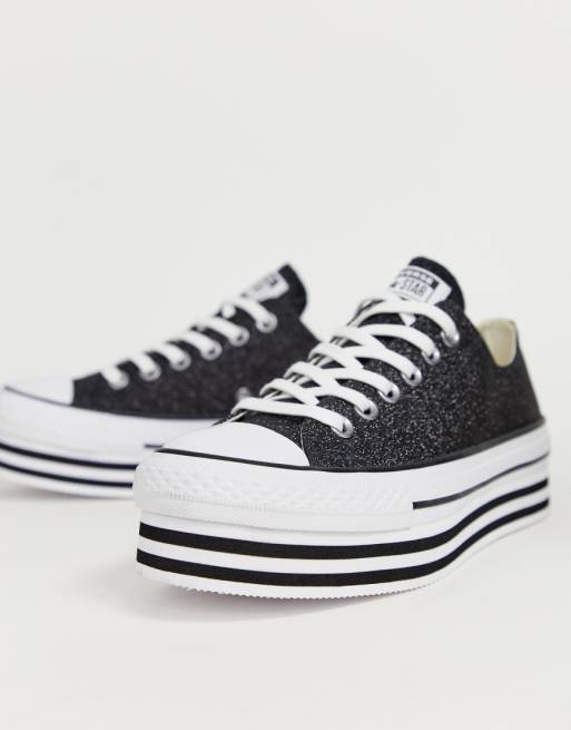 converse platform con glitter converse platform con glitter