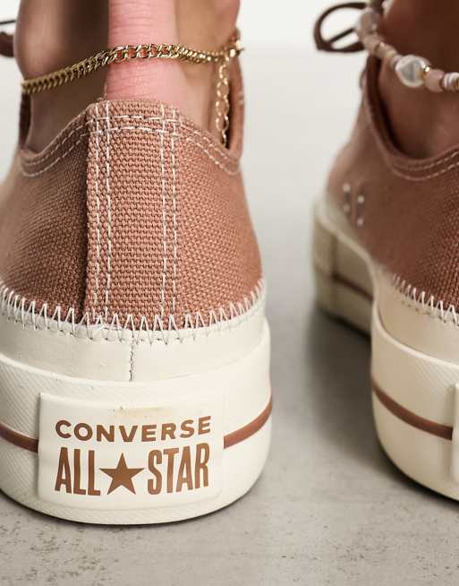 Converse beige store basse