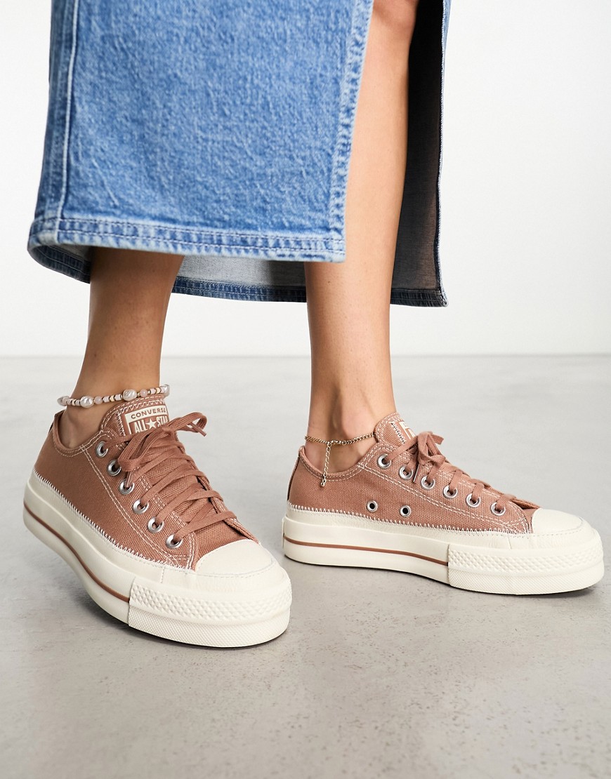 Converse Chuck Taylor All Star low lift trainers in dark neutral