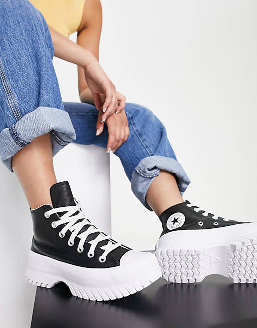 Converse Chuck Taylor All Star Lugged  Hi trainers in black | ASOS