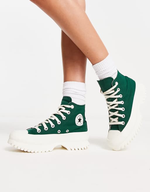 Converse Chuck Taylor All Star Lugged 2.0 Hi trainers in collegiate green, 2 of 4