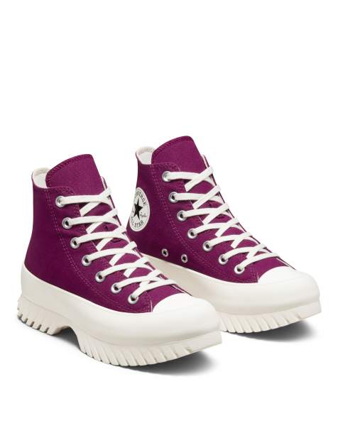 Women's purple high top on sale sneakers