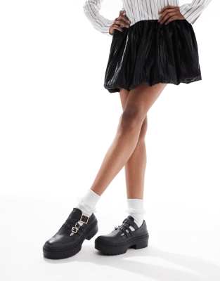 Converse Chuck Taylor All Star Lugged Heel Mary Jane Platform In Black