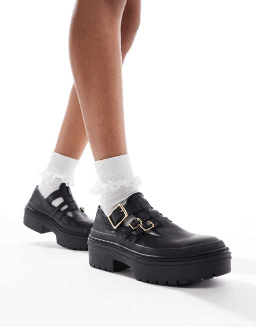 Converse Chuck Taylor All Star Lugged Heel Mary Jane Platform in black, 4 of 5
