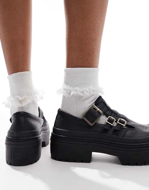 Converse Chuck Taylor All Star Lugged Heel Mary Jane Platform in black, 5 of 5