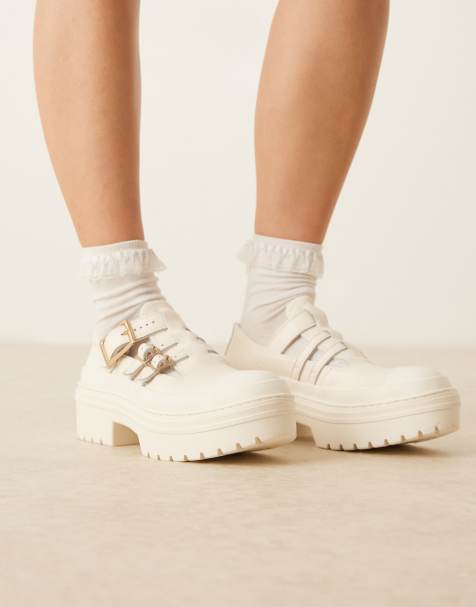 Converse Chuck Taylor All Star Lugged Heel Mary Jane Platform in white - view 1