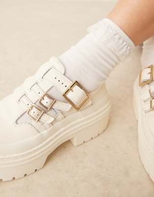 Converse Chuck Taylor All Star Lugged Heel Mary Jane Platform In White