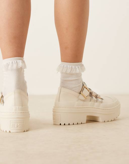 Converse Chuck Taylor All Star Lugged Heel Mary Jane Platform in white, 4 of 4