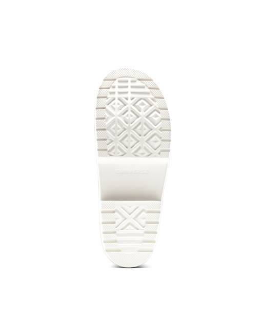 Converse Chuck Taylor All Star lugged heel sandals in black with white sole, 3 of 4