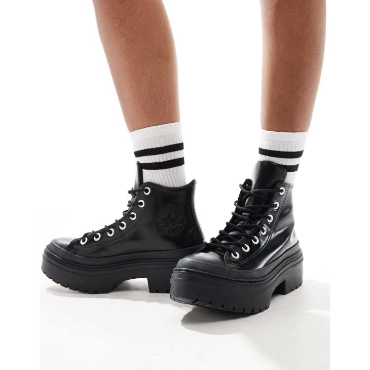Converse Chuck Taylor All Star Lugged Heel sneaker in black