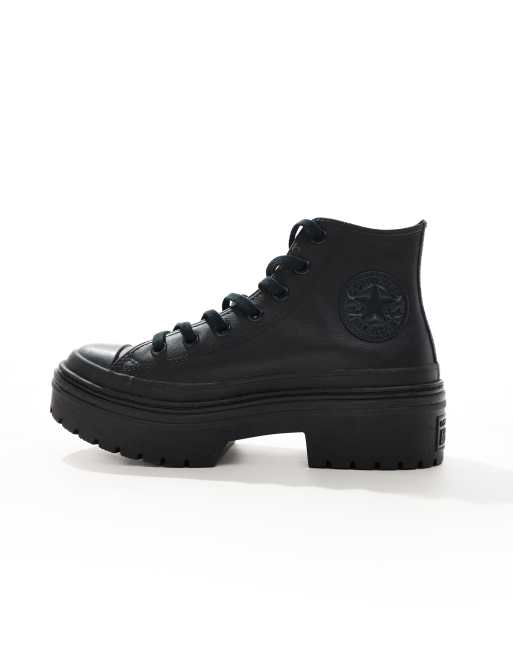 Converse - Chuck Taylor All Star Lugged Hi - Baskets montantes à talon - Noir triple, 2 de 5