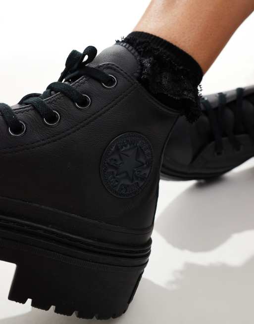 Converse Chuck Taylor All Star Lugged Scarpe alte con tacco nere