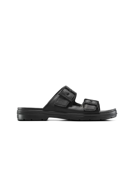Converse – Chuck Taylor All Star Lugged –Schwarze Sandalen mit flacher Plateausohle