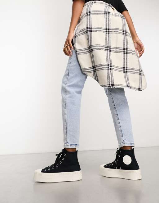 Chuck taylor all star plaid lux wedge best sale