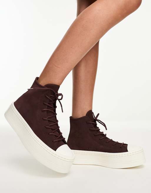 Dark deals brown converse