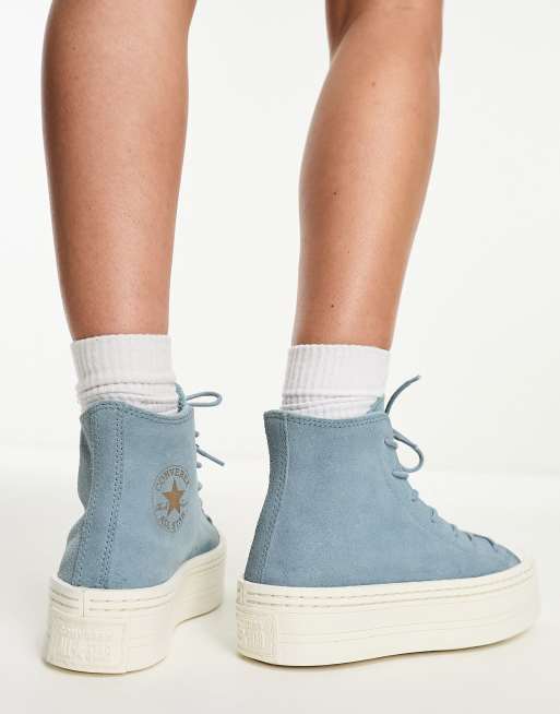 Blue suede 2025 converse high tops