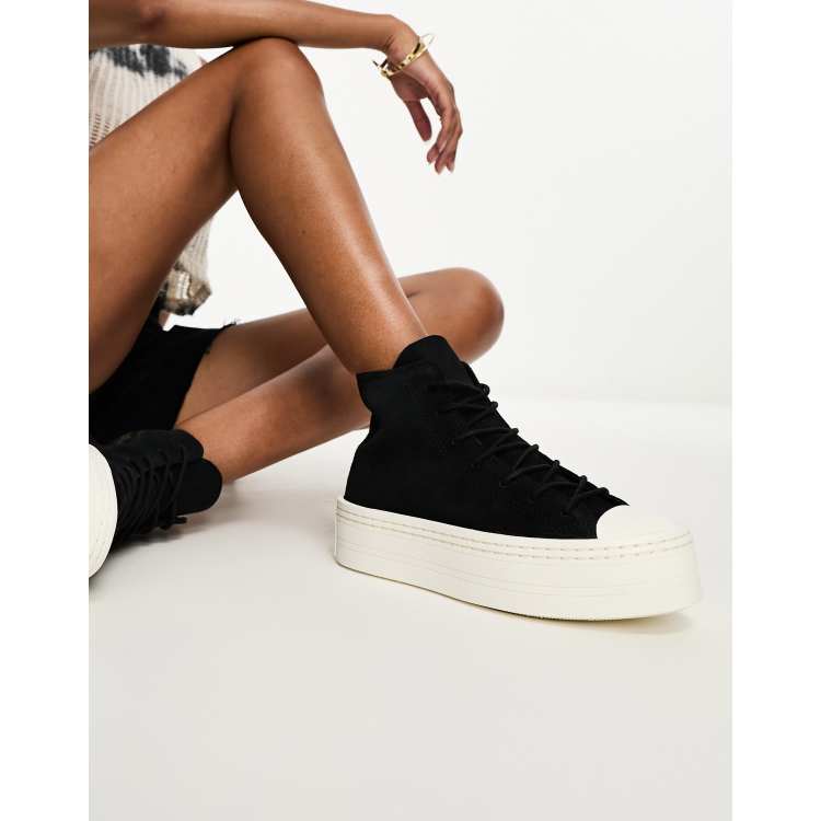 Converse Chuck Taylor All Star Modern Lift Mono Platform Hi sneakers in  black