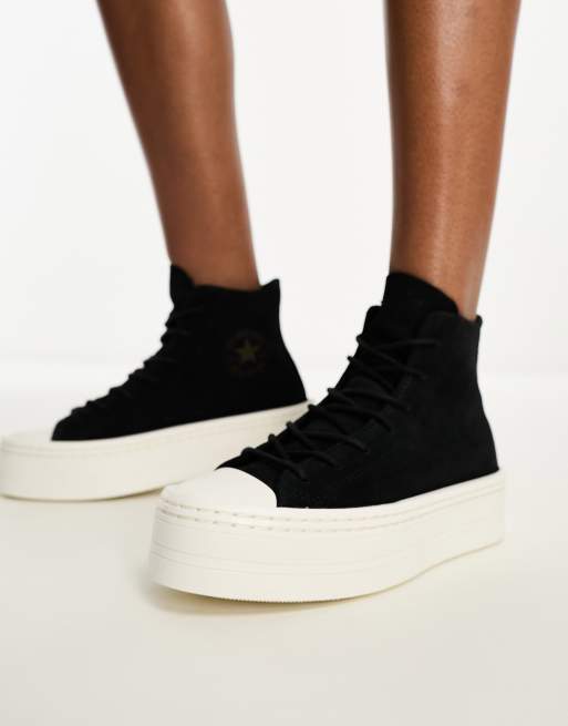 Taylor All Modern Lift Mono Platform Hi sneakers in black | ASOS