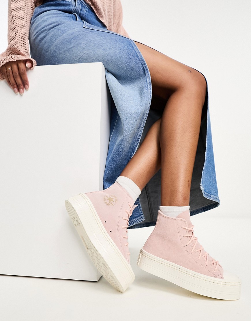 Converse Chuck Taylor All Star modern lift trainers in pink