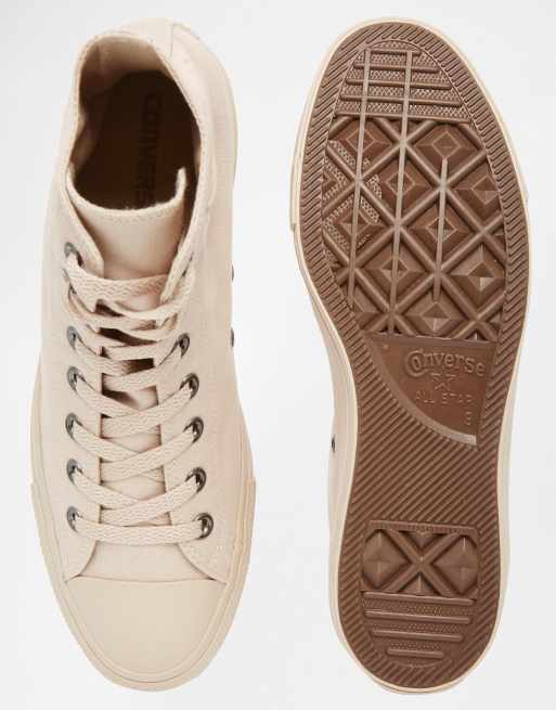 Beige on sale monochrome converse