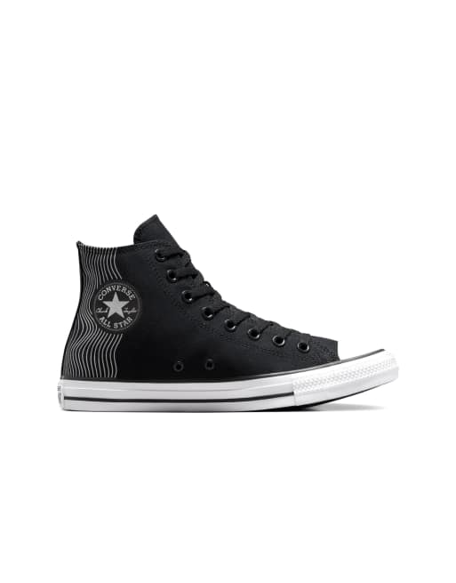 Converse – Chuck Taylor All Star Monochrome – Sneaker in Schwarz/Weiß/Schwarz