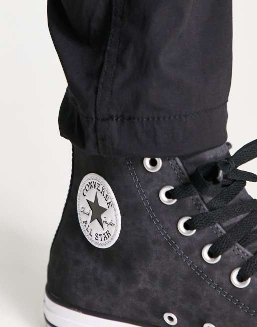 Converse – Chuck Taylor All Star – Mörkt rökgrå sneakers med höga skaft, 4 av 4