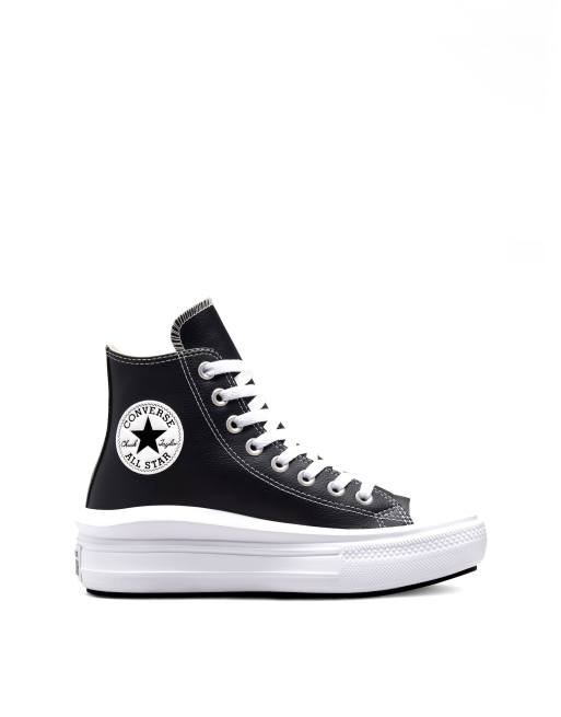 Converse plateforme 2024 cuir blanc