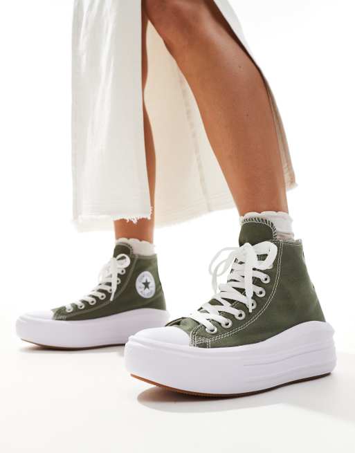 Converse Chuck Taylor All Star Move Baskets montantes Kaki