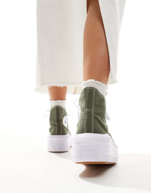 Converse – Chuck Taylor All Star Move – Buty sportowe za kostkę w kolorze khaki, 3 z 5