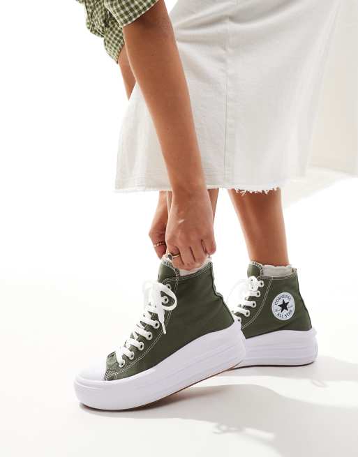 Converse – Chuck Taylor All Star Move – Buty sportowe za kostkę w kolorze khaki, 5 z 5