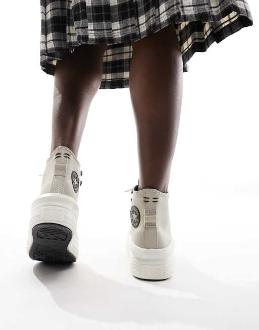 Converse – Chuck Taylor All Star Move Hi – Beżowe buty sportowe za kostkę, 3 z 5