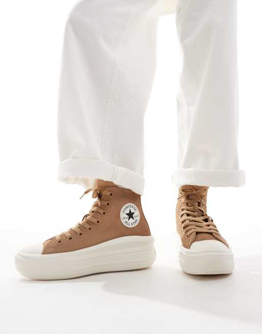 	Converse – Chuck Taylor All Star Move Hi – Beżowe buty sportowe za kostkę, 2 z 5
