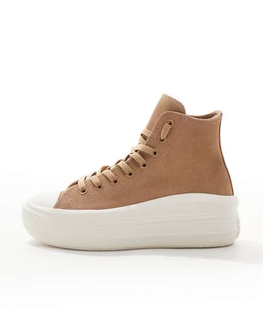 Converse Chuck Taylor All Star Move Hi sneakers in beige ASOS