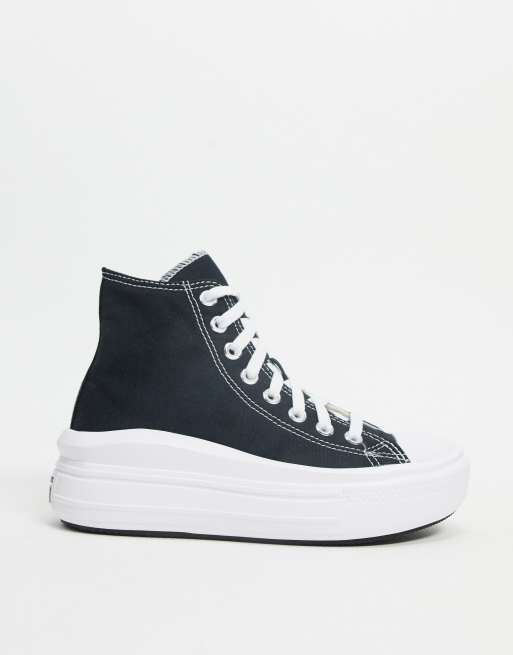 womens converse chuck taylor move platform high top black