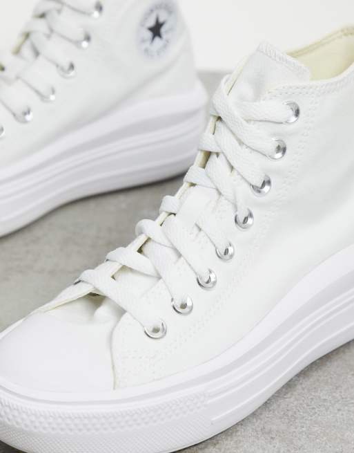 converse khaki move platform hi trainers
