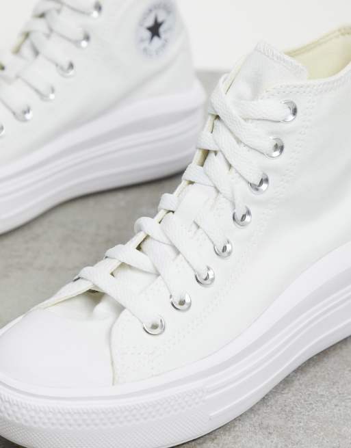 Converse Chuck Taylor All Star Move Hi sneakers in white ASOS