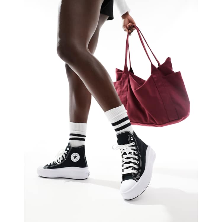 Converse Chuck Taylor All Star Move Hi Sneakers in zwart ASOS
