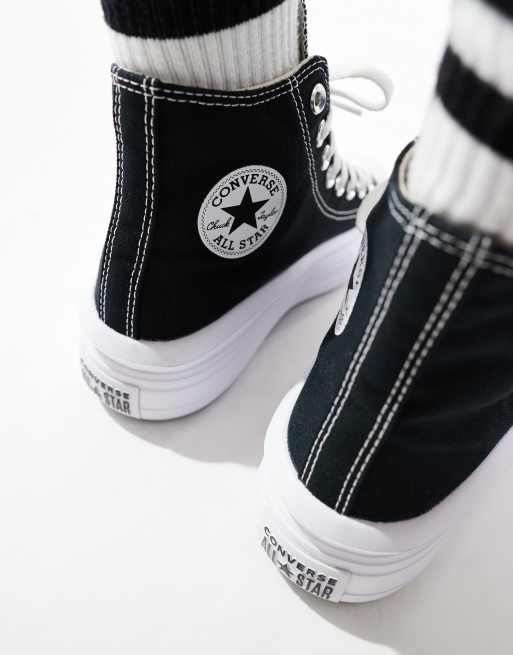 Converse – Chuck Taylor All Star Move Hi – Svarta sneakers med höga skaft, 3 av 5