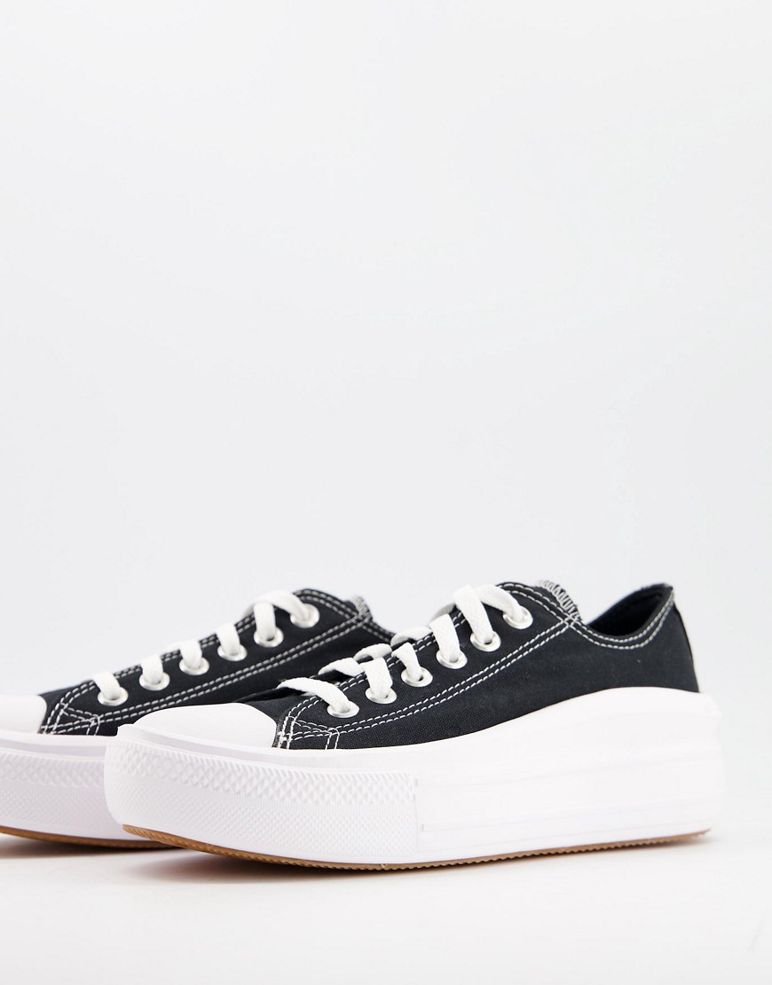 Converse Chuck Taylor All Star Move Ox canvas sneakers in black