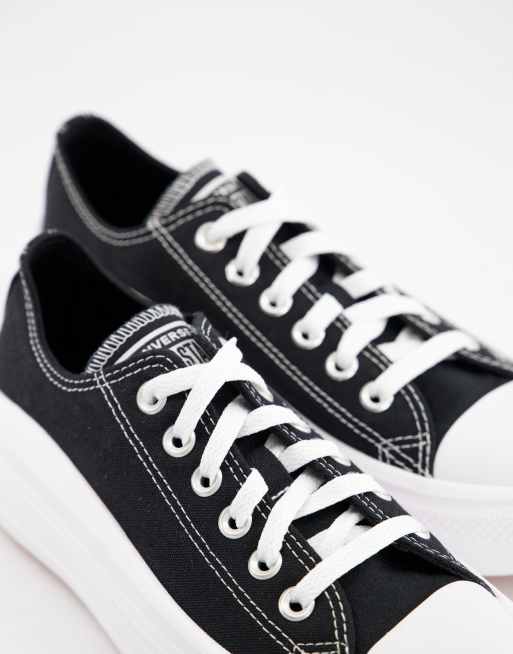 Converse Chuck Taylor - All Star Move Ox - Sneakers in zwart, 3 van 4