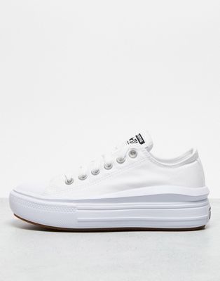 Converse Chuck Taylor All Star Move Ox trainers in white | ASOS