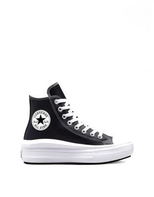 Converse - Chuck Taylor All Star Move - Sneaker mit Plateausohle in Schwarz/Weiß/Weiß